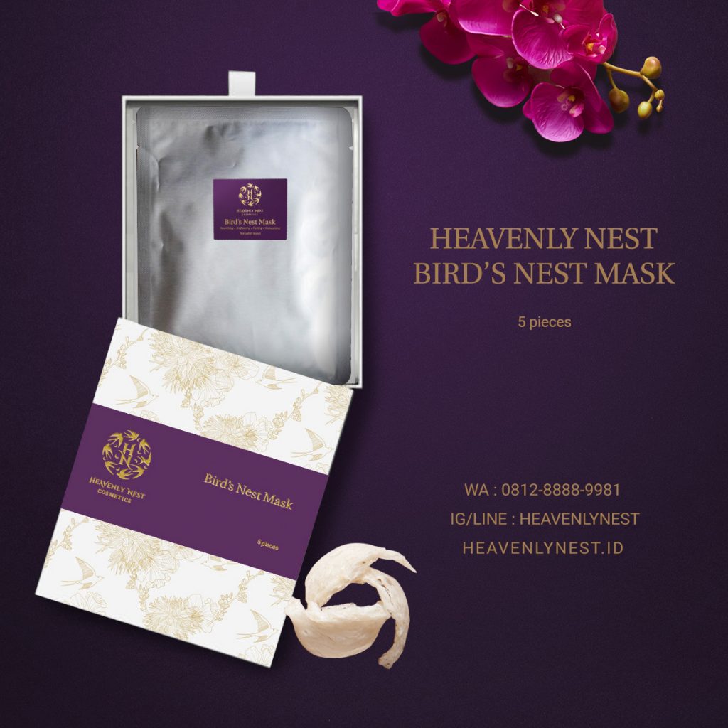 Facial Mask with Bird’s Nest Extract Box of 5 Heavenly Nest